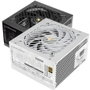 Mars Gaming Fuente de Alimentación MPB1000SI 1000W 80 Plus Gold Ultra Silenciosa (14 dB) con Ventilador 12cm, Blanca, AI2-RPM, 7 Años de Garantía