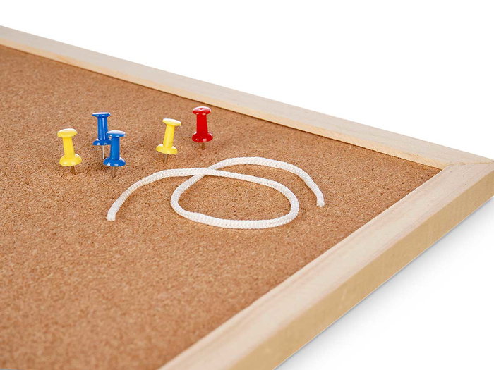 Pincello Tablero Corcho 40 x 60 cm con Marco de Madera (Set de 12)