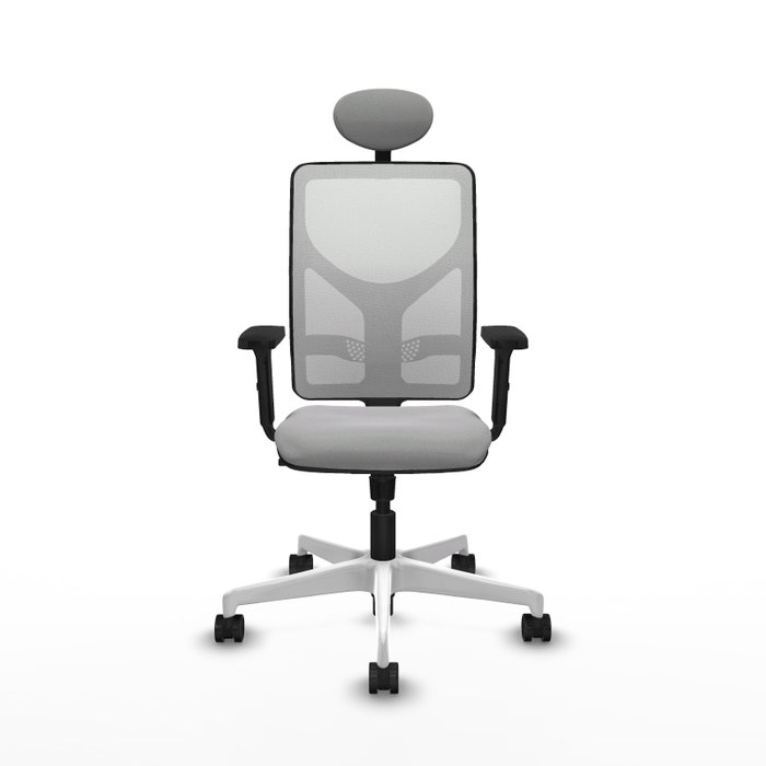 PIQUERAS Y CRESPO Silla de oficina Motilla con mecanismo Sincro, Gris claro y Blanco PIQUERAS Y CRESPO Silla de oficina Motilla con mecanismo Sincro, Gris claro y Blanco