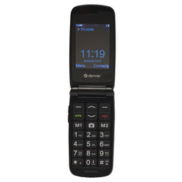 Teléfono Móvil para Mayores Denver Electronics BAS-24800L Negro 2,4” QVGA
