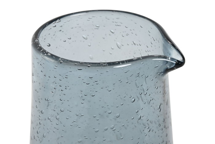 DKD Home Decor Jarra de Cristal Burbujas Azul 1,1L DKD Home Decor Jarra de Cristal Burbujas Azul 1,1L