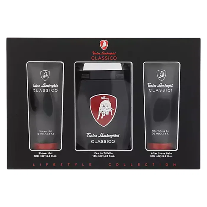 Tonino Lamborghini Classico Set de Regalo con Eau de Toilette, Gel de Baño y Bálsamo After-Shave Tonino Lamborghini Classico Set de Regalo con Eau de Toilette, Gel de Baño y Bálsamo After-Shave