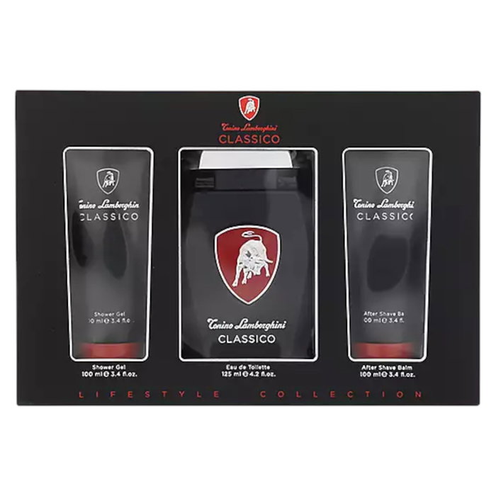 Tonino Lamborghini Classico Gift Set con Eau de Toilette, Gel de Baño y Bálsamo After-Shave Tonino Lamborghini Classico Gift Set con Eau de Toilette, Gel de Baño y Bálsamo After-Shave