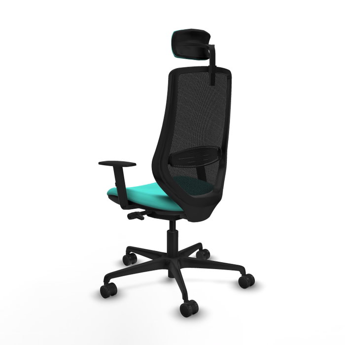 PIQUERAS Y CRESPO Silla de oficina Mardos con mecanismo Sincro/Traslack Turquesa y Negro PIQUERAS Y CRESPO Silla de oficina Mardos con mecanismo Sincro/Traslack Turquesa y Negro