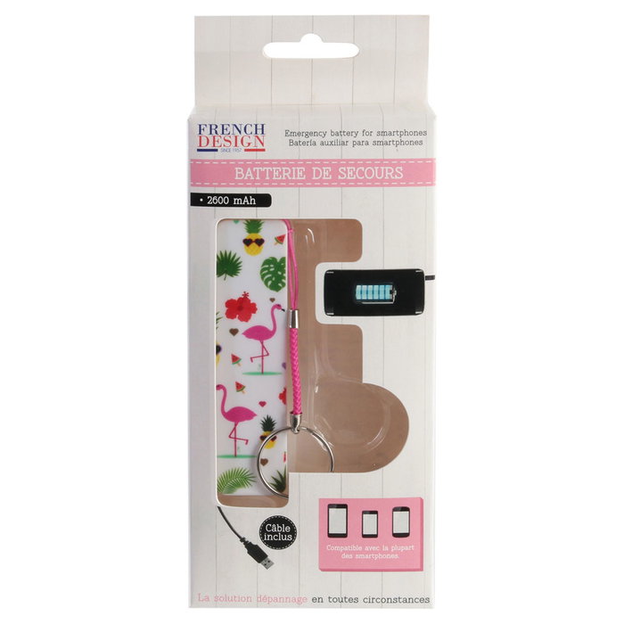 Creatrice de Genie Cargador Batería Móvil-Tablet Portátil Llavero USB 2600 mAh Hello Summer