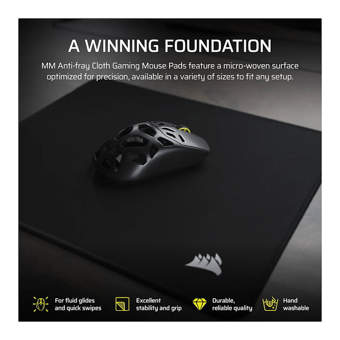 Corsair MM300 Alfombrilla de Ratón XL Negro