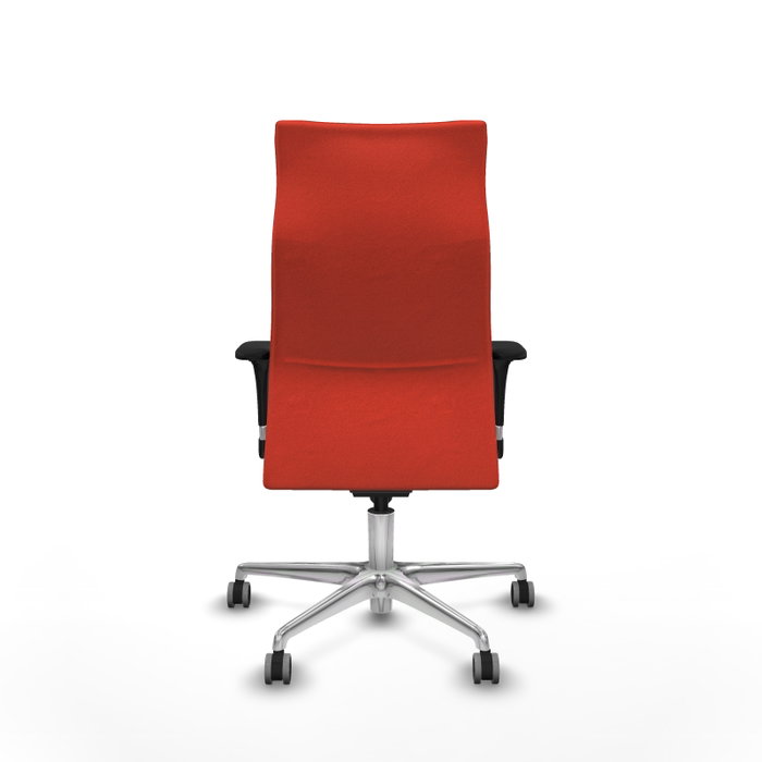PIQUERAS Y CRESPO Sillón Albacete Naranja Oscuro con Mecanismo Sincro y Base de Aluminio
