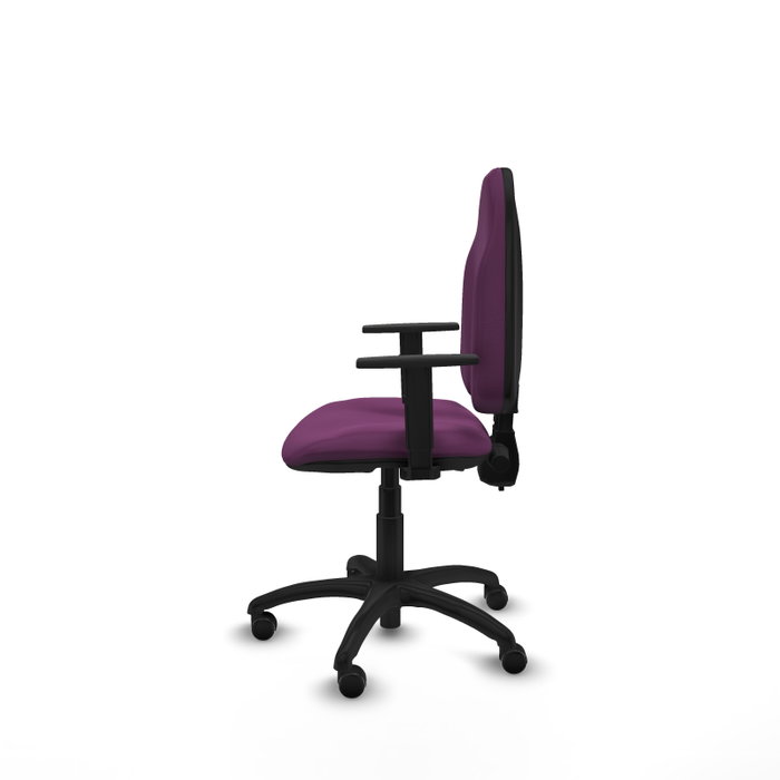 PIQUERAS Y CRESPO Silla de oficina Algarra Morada con Brazos 1D PIQUERAS Y CRESPO Silla de oficina Algarra Morada con Brazos 1D