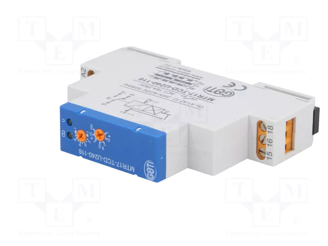 DOBRY CZAS MTR Relé de tiempo 1s÷100h SPDT 250VAC/16A 12÷240VAC