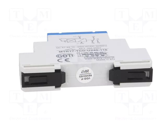 DOBRY CZAS MTR Relé de tiempo 1s÷100h SPDT 250VAC/16A 12÷240VAC