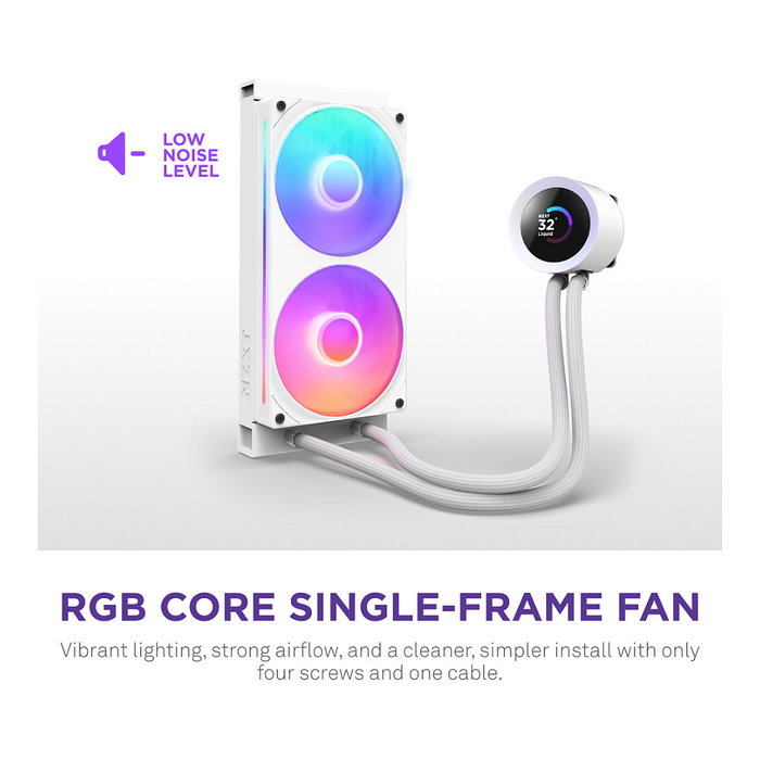 NZXT Kraken Plus RGB 240 Blanco RL-KR240-W2 NZXT Kraken Plus RGB 240 Blanco RL-KR240-W2