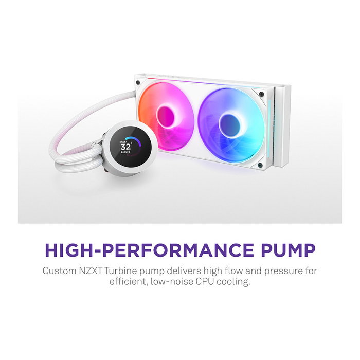 NZXT Kraken Plus RGB 240 Blanco RL-KR240-W2 NZXT Kraken Plus RGB 240 Blanco RL-KR240-W2