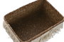 DKD Home Decor Set de 3 Cestas de Fibra Decape Natural y Blanco