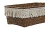 DKD Home Decor Set de 3 Cestas de Fibra Decape Natural y Blanco