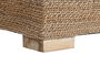 DKD Home Decor Banana 1c25 Sillón Natural Blanco Fibra Teca 92 x 65 x 117 cm