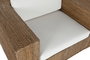 DKD Home Decor Banana 1c25 Sillón Natural Blanco Fibra Teca 92 x 65 x 117 cm