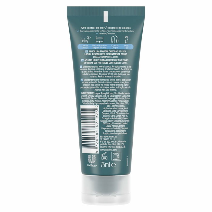 Rexona Ocean Rush Men Desodorante Crema para Todo el Cuerpo 75 ml