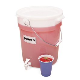 CAMBRO Surtidor de bebidas con tapa 21 L - Blanco
