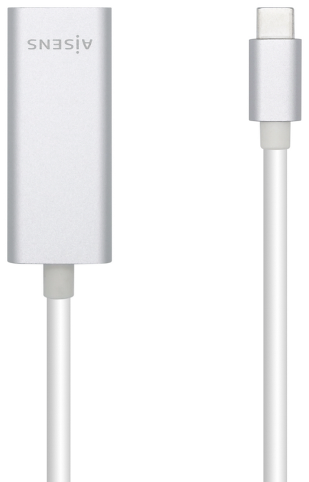 Aisens Conversor USB-C a Ethernet Gigabit 10/100/1000 Mbps A109-0505 Plata