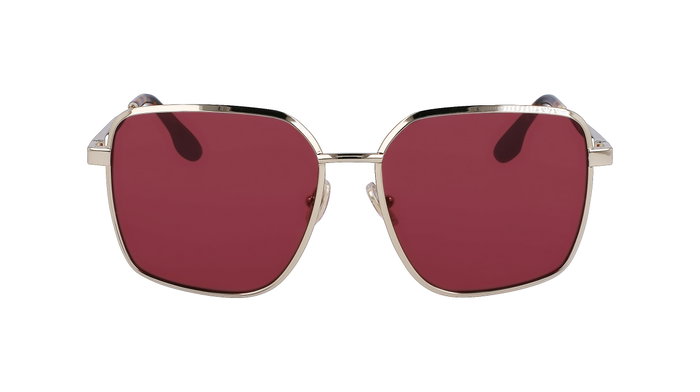 Victoria Beckham VB234S-712 con cristales rojos y detalles dorados