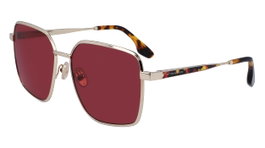 Victoria Beckham VB234S-712 con cristales rojos y detalles dorados