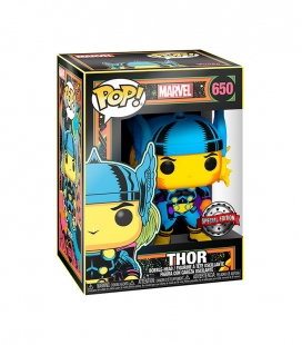 Funko Pop Marvel Black Light Thor Figura de Vinilo 9 cm Brillo Oscuro