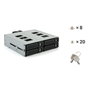 Fantec MR-SA1242-12G para 4x 2.5 pulg. SSD/HDD Negro