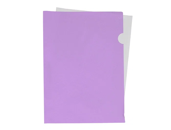 Liderpapel Carpeta dossier uñero polipropileno DIN A4 lavanda opaco 20 hojas