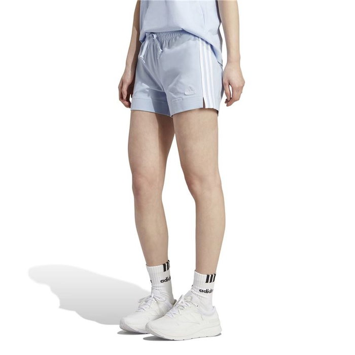 Pantalones Cortos Deportivos para Mujer Adidas 3S Sj Azul claro XL Pantalones Cortos Deportivos para Mujer Adidas 3S Sj Azul claro XL