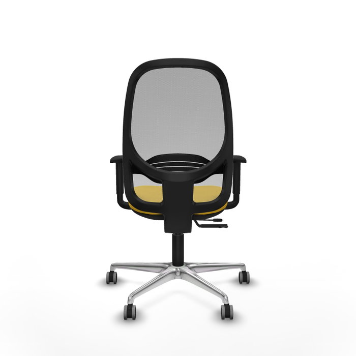 PIQUERAS Y CRESPO Silla de oficina Cilanco con mecanismo Sincro/Traslack Amarillo y Gris PIQUERAS Y CRESPO Silla de oficina Cilanco con mecanismo Sincro/Traslack Amarillo y Gris
