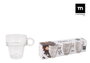 La Mediterranea Set de 3 Tazas de Café Tower de 90ml (24 Cajas) SKU: B123PARDN7