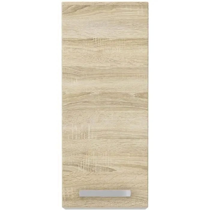 LASSEN Mueble alto con 1 puerta batiente, decoración roble Sonoma - 30 x 31.6 x 72 cm