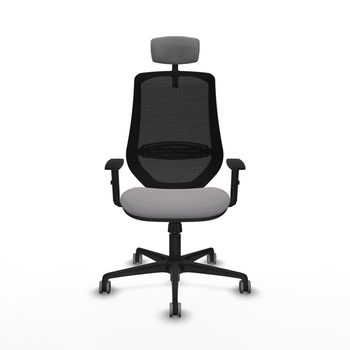 PIQUERAS Y CRESPO Silla de oficina Mardos con mecanismo Sincro, Gris y Negro