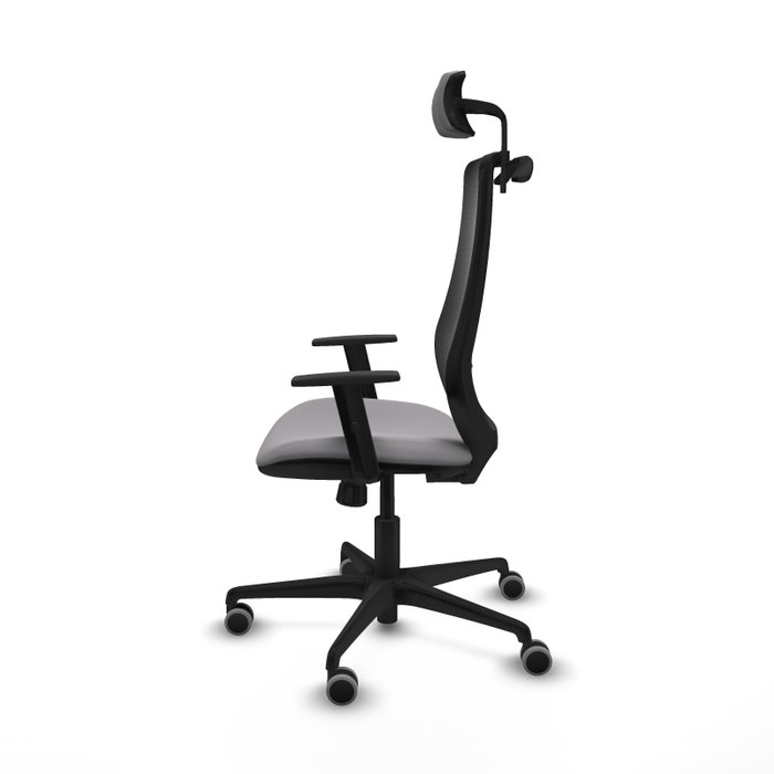 PIQUERAS Y CRESPO Silla de oficina Mardos con mecanismo Sincro, Gris y Negro
