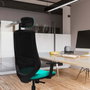 PIQUERAS Y CRESPO Silla de oficina Mardos con mecanismo Sincro, Gris y Negro