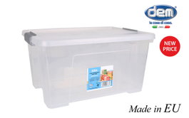 Dem Caja de Almacenaje Kira con Tapa 20L (6 Unidades)
