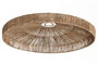 DKD Home Decor Pantalla Seagrass Metal 26x26x66 Natural