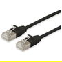 EQUIP 606128 Cable Patch Cat6A F/FTP 2xRJ45 7m Negro Slim LSZH