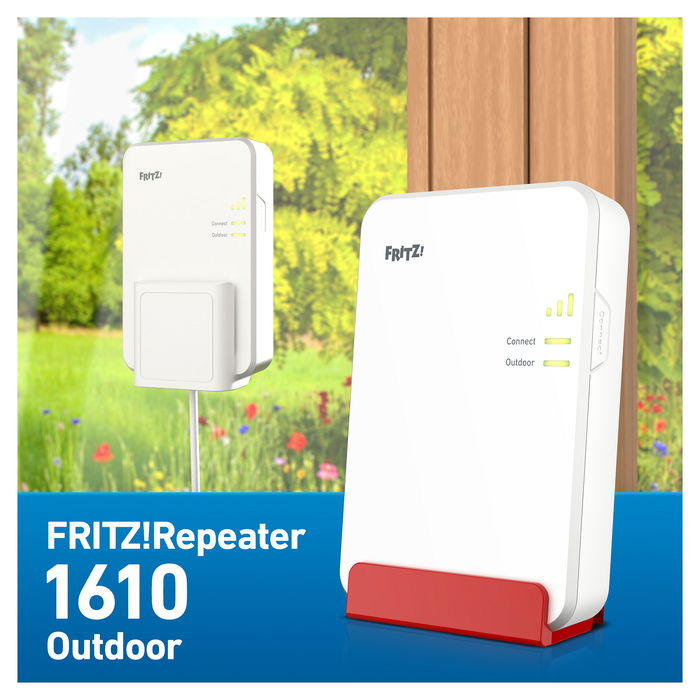 AVM FRITZ REPEATER 1610 OUTDOOR Repetidor de Red Wifi 6 3000 Mbit/s Ethernet Blanco Ethernet Gigabit Ethernet PoE+ IP54 AVM FRITZ REPEATER 1610 OUTDOOR Repetidor de Red Wifi 6 3000 Mbit/s Ethernet Blanco Ethernet Gigabit Ethernet PoE+ IP54