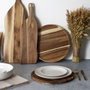 Home Deco Factory Plato de Presentación de Acacia 32 cm