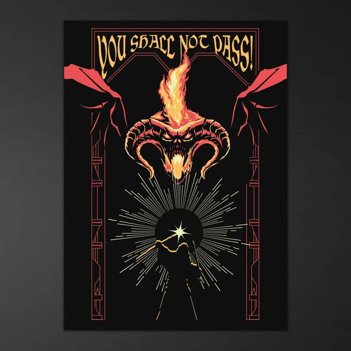 Grupo Erik Póster Luminiscente El Señor de los Anillos Balrog 50 x 70 cm
