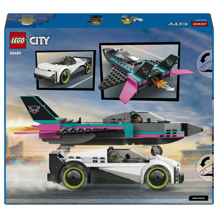 LEGO City 60489 Jet vs. Coche