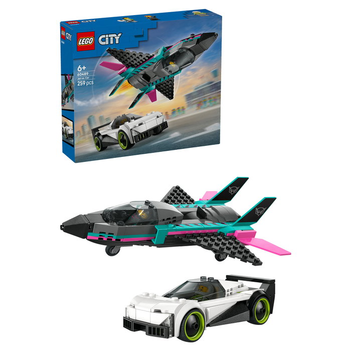 LEGO City 60489 Jet vs. Coche