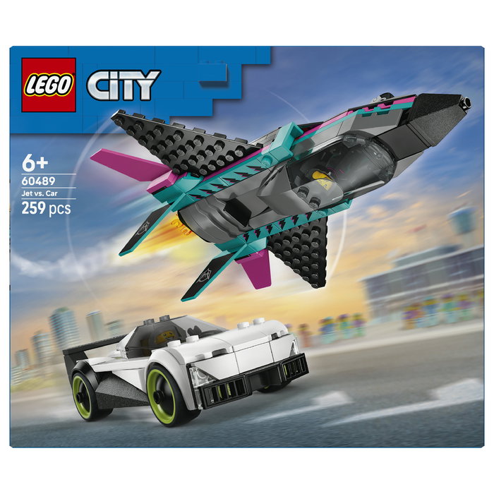 LEGO City 60489 Jet vs. Coche