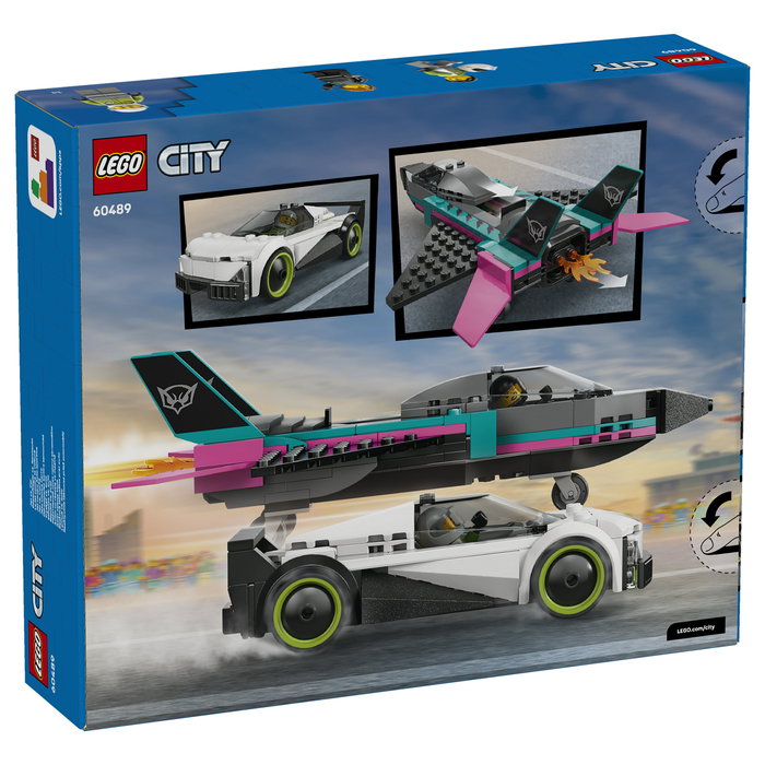 LEGO City 60489 Jet vs. Coche