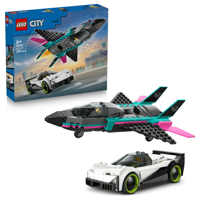 LEGO City 60489 Jet vs. Coche