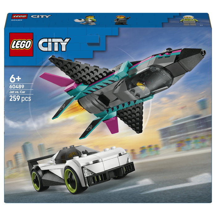 LEGO City 60489 Jet vs. Coche