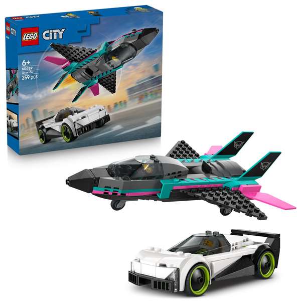 LEGO City Jet vs. Coche 60489