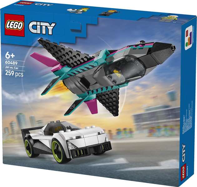 LEGO City Jet vs. Coche 60489