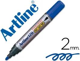 Artline Rotulador Marcador Permanente 170 Azul Punta Redonda 2mm Antisecado